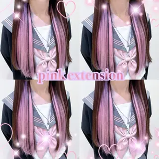 ロング 横浜🍒ルーツカラー エクステ／RIEのヘアスタイル