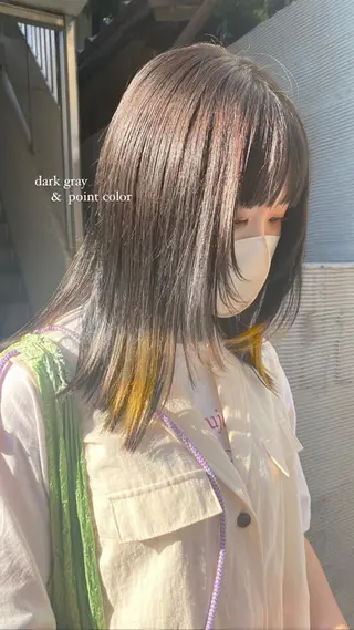 カラー 高発色ブリーチ/ ハイレイヤー🪽aiのヘアスタイル