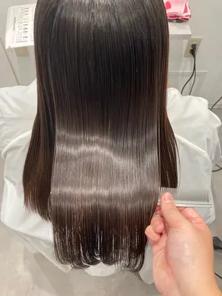 ロング カラー 髪質改善/透明感 カラー/内藤有須加のヘアスタイル