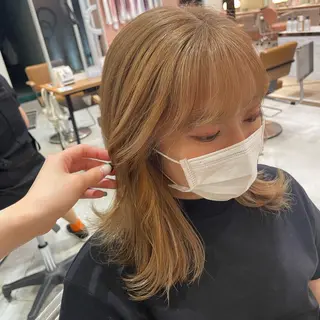 ミディアム カラー nameless miichiのヘアスタイル