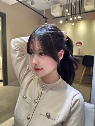 ロング 村上 万愛のヘアスタイル