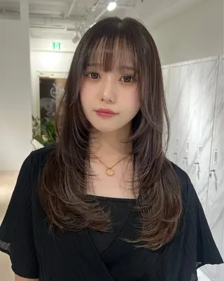 ロング 💖韓国風💖 レイヤー/LISAのヘアスタイル