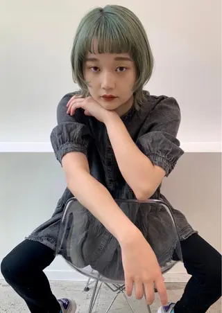 ショート カラー レイヤー特化✨️ 𝑨𝒀𝑨𝑻𝑶のヘアスタイル