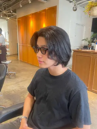 パーマ RIN／韓国ヘア レイヤーカットのヘアスタイル