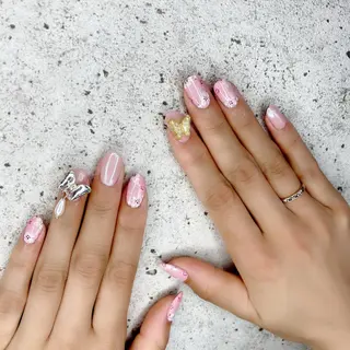 セミロング カラー パーマ ヘアアレンジ メンズ キッズ ネイル マツエク・マツパ Salon Ｋのネイルデザイン