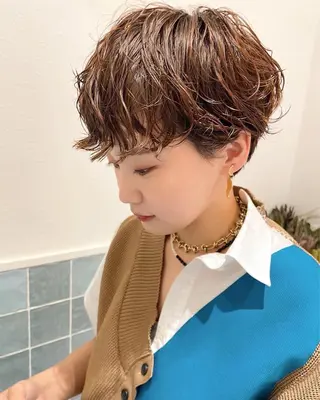 ショート パーマ circus by KENJE 町田店のヘアスタイル