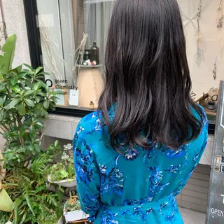 ロング 艶髪color💎髪 質改善ストレート大吉のヘアスタイル