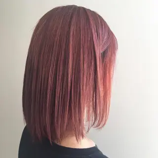 ミディアム カラー 暖色専門美容師🎀 お客様満足度◎のヘアスタイル