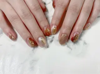 ロング カラー ネイル Q Free nailsのネイルデザイン