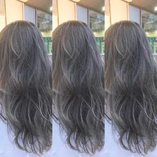 ロング カラー 青木 茂樹⭐️ 透明感カラーのヘアスタイル