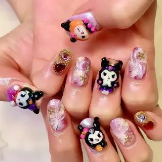 ネイル シェアサロンLei.g(レイジー)所属・3Dアートネイル💗 都築レナのネイルデザイン