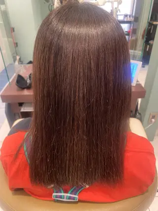 セミロング フルカワ ノゾミのヘアスタイル