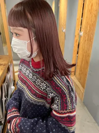 ミディアム カラー misch by urban所属・名駅🦢大人艶カラー 🪽カミヤアカネのヘアスタイル