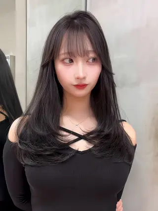 ミディアム カラー 【美髪矯正】 吉村　清志のヘアスタイル