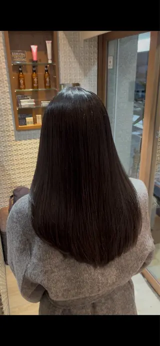 ロング サロウィン渋谷　caldo店所属・渋谷👑艶髪縮毛矯正 曲がる矯正✨ヒガシのヘアスタイル
