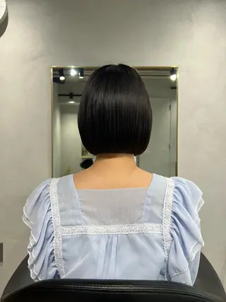 ショート カラー akane/ボブ /オリーブ/ブラウンのヘアスタイル