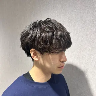 パーマ メンズ 毛流れパーマ/曲がる 縮毛矯正/原田海朱のヘアスタイル