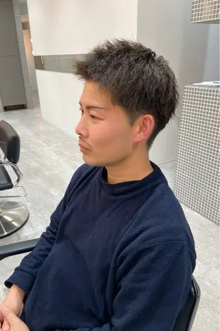 パーマ メンズ 福田 文太のヘアスタイル