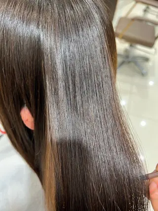 セミロング カラー パーマ ✨髪質改善矯正× ブリーチ✨YU-KIのヘアスタイル