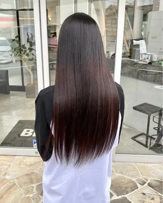 ロング カラー パーマ カラーモデル募集中／  ︎︎どまつひなのヘアスタイル