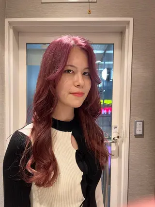 ロング カラー dogstar小林諒 レイヤー/パーマのヘアスタイル