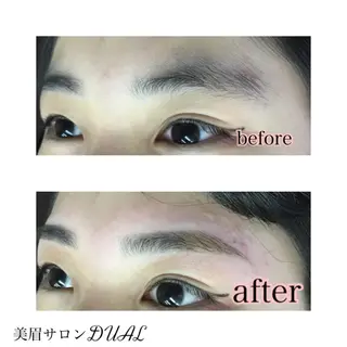ショート ミディアム セミロング ロング カラー パーマ ヘアアレンジ ネイル マツエク・マツパ 眉毛サロン DUAL 恵比寿の眉毛・アイブロウイメージ