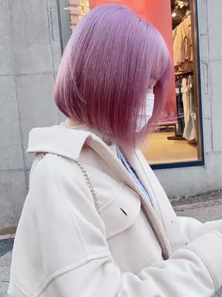 ショート カラー ヘアアレンジ 韓国/ハイトーン/ ボブ🎀MIKU🎀のヘアスタイル