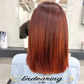 カラー Endearing 銀座/レイヤーカットのヘアスタイル