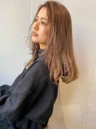 ロング カラー Pia hair Design Yakuin所属・Pia ツボイ ケイタのヘアスタイル