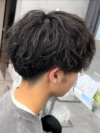 ショート カラー パーマ ヘアアレンジ メンズ PERCUT大阪堀江店所属・メンズヘアのカリスマ 北地 空のヘアスタイル
