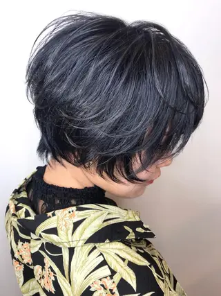 ショート カラー シールエクステ⭐️ オオミタクヤのヘアスタイル