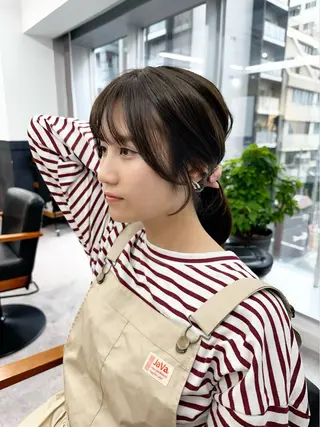 ミディアム カラー パーマ ヘアアレンジ メンズ キッズ 似合わせレイヤー 🌿JUNのヘアスタイル