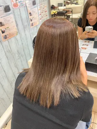 ミディアム カラー 🤎ベージュカラー/ 髪質改善/山岸🤎のヘアスタイル