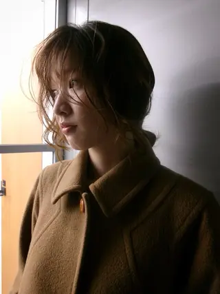 ミディアム レイヤー/ケアパーマ /ニュアンス/モードのヘアスタイル