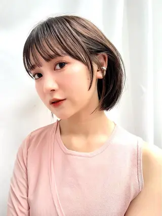 ショート カラー レイヤー専門家 ダブルカラー修のヘアスタイル