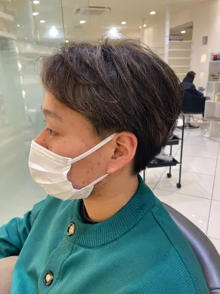 カラー メンズ 髪質改善/白髪ぼかし レイヤー 🌱千咲季のヘアスタイル