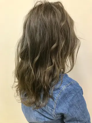 セミロング カラー Lien 深井店のヘアスタイル