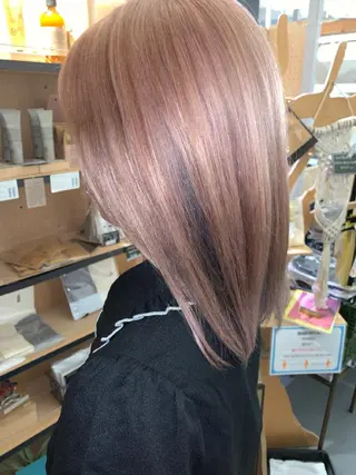 ロング 艶髪color💎髪 質改善ストレート大吉のヘアスタイル