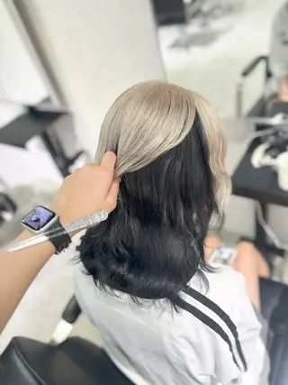 カラー ヘアアレンジ 艶髪ハイトーン/ ブロンド/Nagiのヘアスタイル