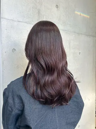 セミロング カラー ヘアアレンジ ボブ艶モテカラー🫧 カリンのヘアスタイル