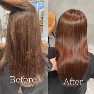 ロング charm《銀座》 ヘアセット/縮毛矯正のヘアスタイル