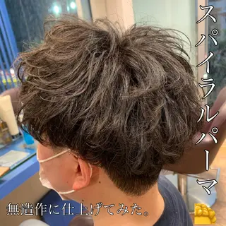 ショート パーマ ハイトーンデザイン カラー特化🌟木下のヘアスタイル