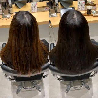 セミロング カラー 髪質改善ヘアケア 艶髪特化/上田のヘアスタイル