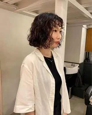 ミディアム パーマ 🌿ボブ パーマ高橋啓太🌿のヘアスタイル