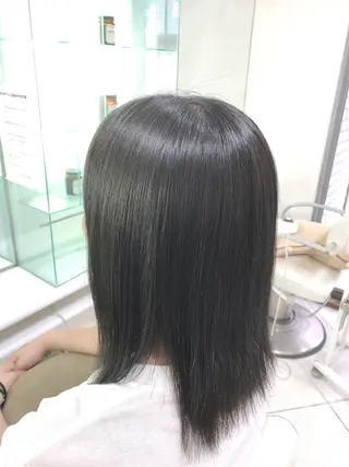 ミディアム パーマ 保住 亮太のヘアスタイル