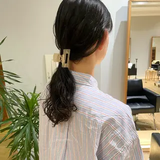 ミディアム パーマ 大橋 芽衣のヘアスタイル