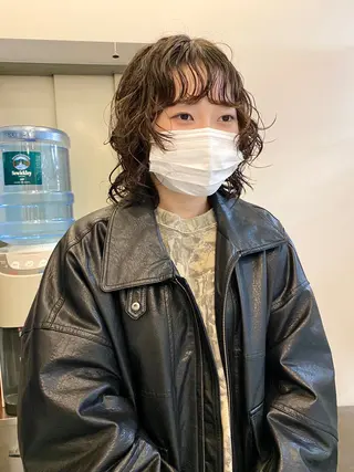 セミロング パーマ ヒカル/ミディアム パーマ/ロングパーマのヘアスタイル