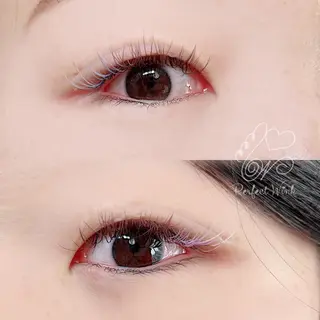 カラー マツエク・マツパ パーフェクトウィンク ちぢいわみのりのマツエク・マツパデザイン