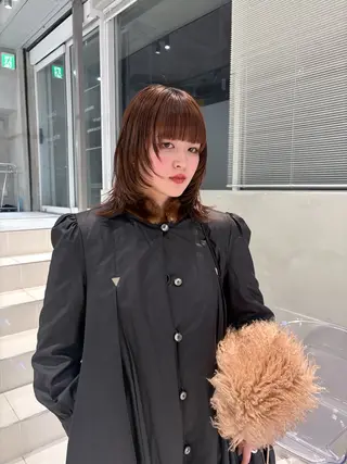 ミディアム カラー ハイトーン/くすみ カラー seina★のヘアスタイル