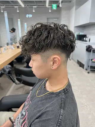 ショート パーマ メンズ 【メンズサロン】 BLUCK 横浜のヘアスタイル